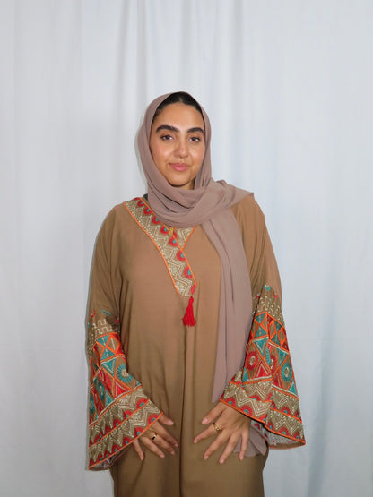 Brown Traditional Galabeya