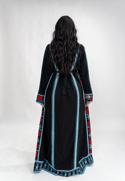 Blue Sinai Thobe with belt