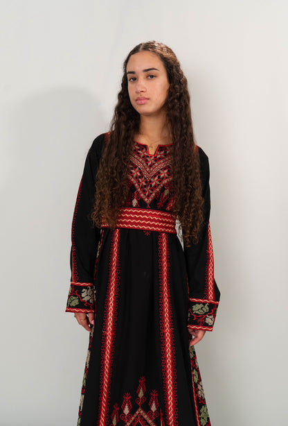 Red Sinai Thobe with belt