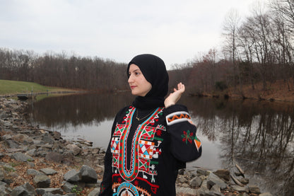 Black Siwa Inspired Galabeya